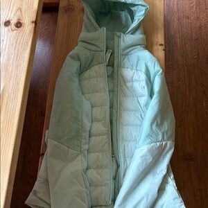 lululemon athletica Mint Green Puffer Jacket